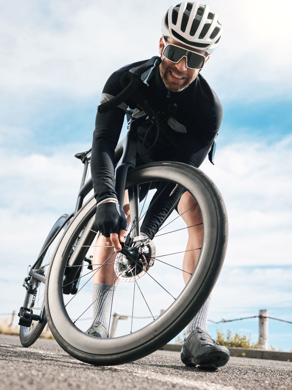 Radsportler auf Rennrad