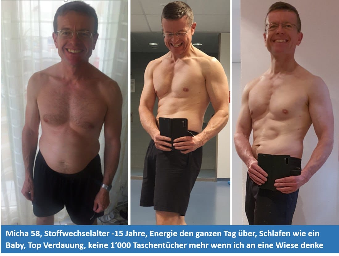 Micha, 58 — Vorher-Nachher-Vergleich der Körperveränderung